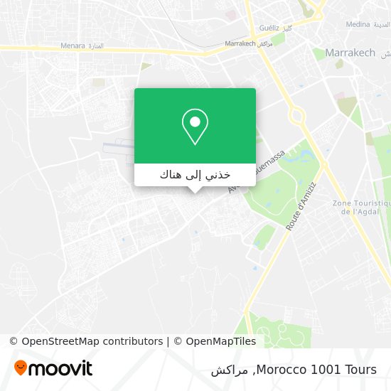 خريطة Morocco 1001 Tours