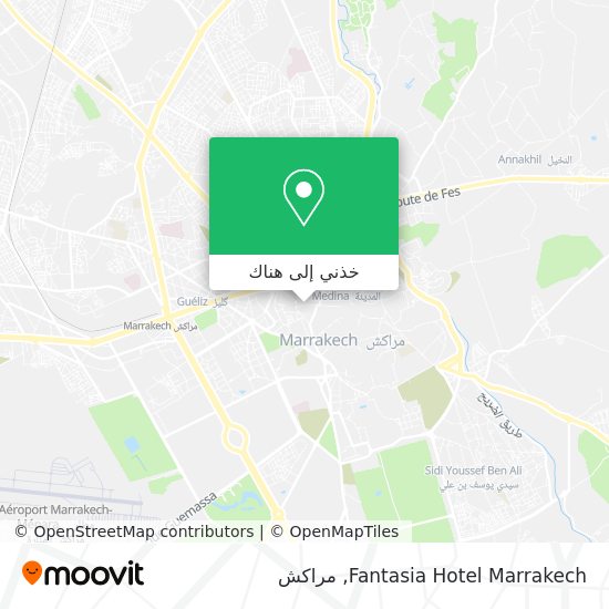 خريطة Fantasia Hotel Marrakech