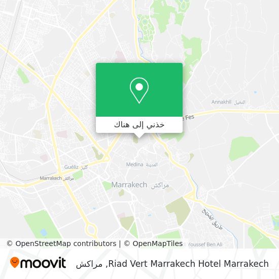 خريطة Riad Vert Marrakech Hotel Marrakech