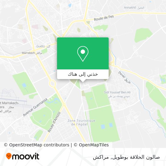 خريطة صالون الحلاقة بوطويل