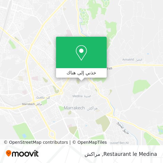 خريطة Restaurant le Medina