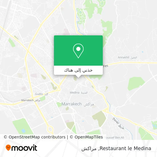 خريطة Restaurant le Medina