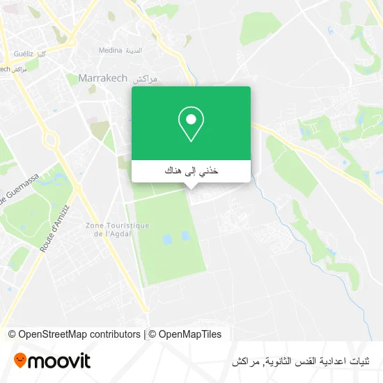خريطة ثنيات اعدادية القدس الثانوية
