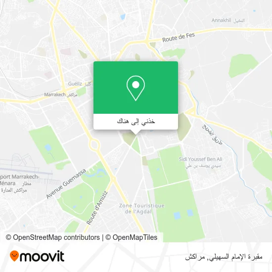 خريطة مقبرة الإمام السهيلي