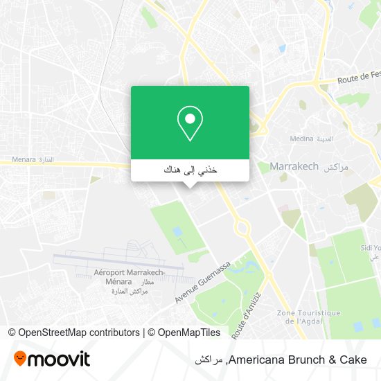 خريطة Americana Brunch & Cake