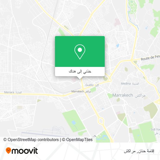خريطة إقامة حنان
