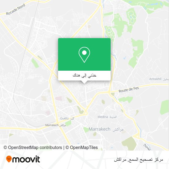 خريطة مركز تصحيح السمع