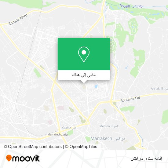 خريطة إقامة سناء