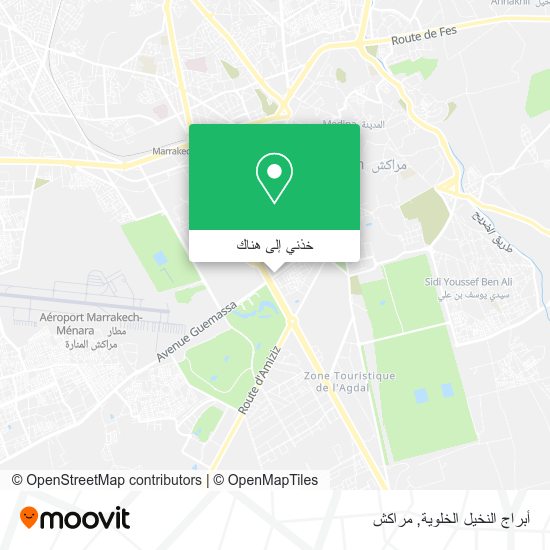 خريطة أبراج النخيل الخلوية