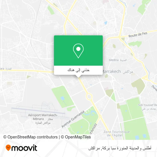 خريطة أطلس والمدينة المنورة سبا بركة