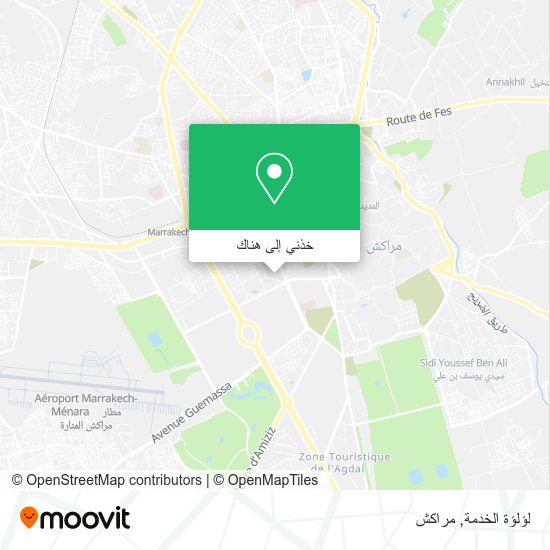 خريطة لؤلؤة الخدمة