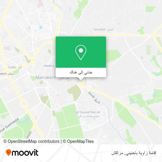 خريطة إقامة زاوية باحنيني
