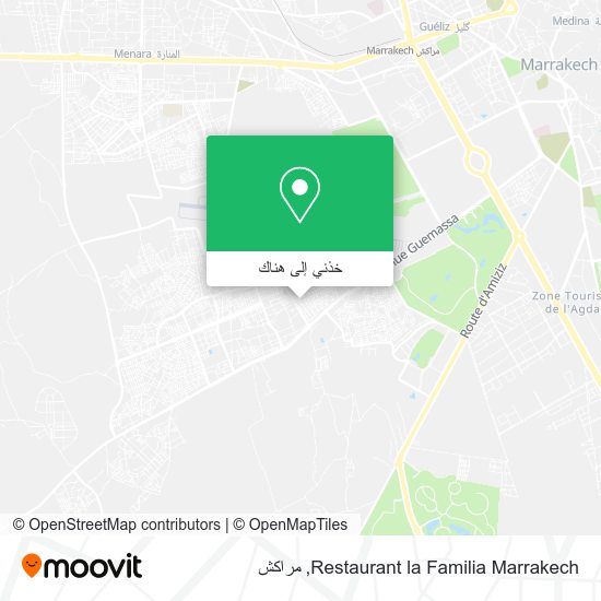 خريطة Restaurant la Familia Marrakech