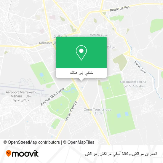 خريطة العمران مراكش-وكالة آسفي مراكش
