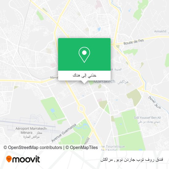 خريطة فندق روف توب جاردن نوبو