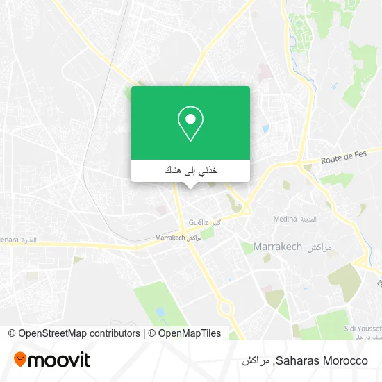 خريطة Saharas Morocco