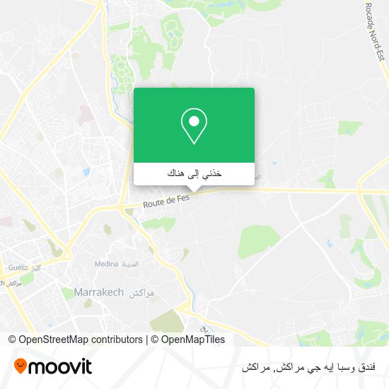 خريطة فندق وسبا إيه جي مراكش