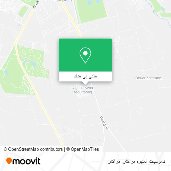 خريطة ناموسيات ألمنيوم مراكش