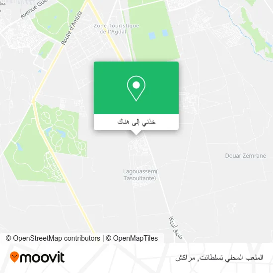 خريطة الملعب المحلي تسلطانت