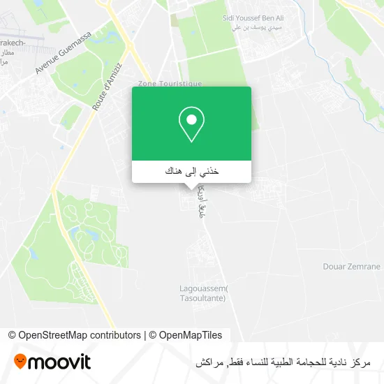 خريطة مركز نادية للحجامة الطبية للنساء فقط