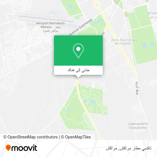 خريطة تاكسي مطار مراكش