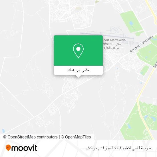 خريطة مدرسة قاسي لتعليم قيادة السيارات