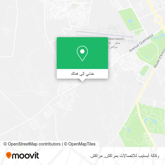 خريطة وكالة أبستيب للإتصالات بمراكش