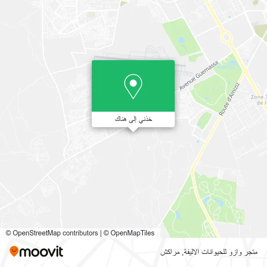 خريطة متجر وازو للحيوانات الاليفة