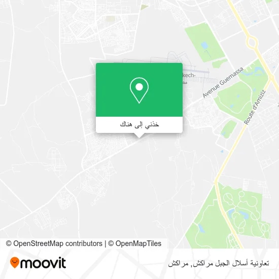 خريطة تعاونية أسلال الجبل مراكش