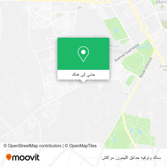خريطة سناك وترفيه حدائق الليمون