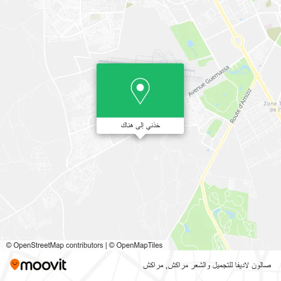 خريطة صالون لاديفا للتجميل والشعر مراكش