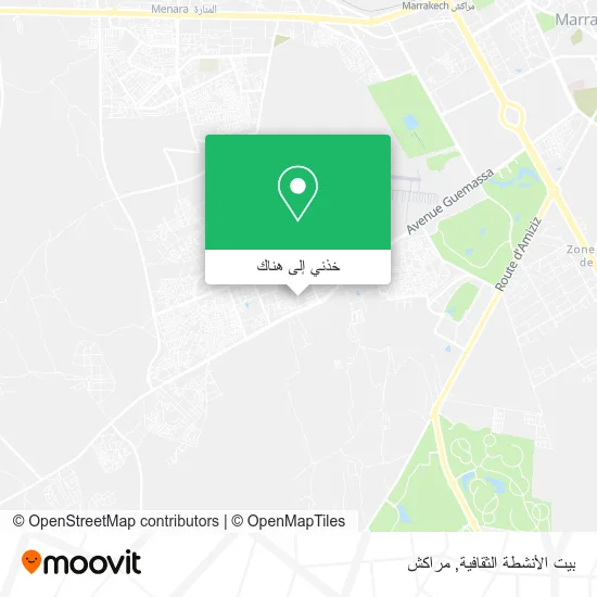 خريطة بيت الأنشطة الثقافية