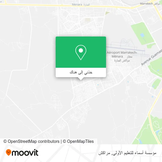 خريطة مؤسسة أسماء للتعليم الأولي