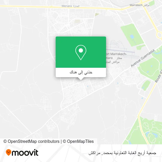 خريطة جمعية أريج الغابة التعاونية بمحمد