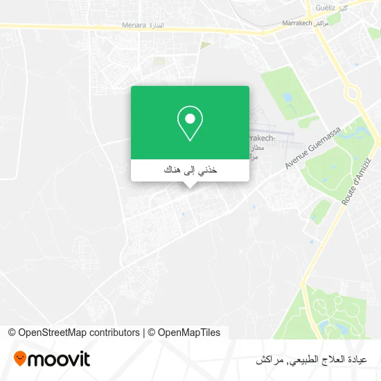 خريطة عيادة العلاج الطبيعي