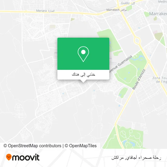 خريطة رحلة صحراء أجافاي