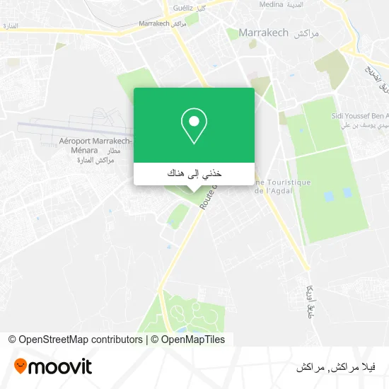خريطة فيلا مراكش