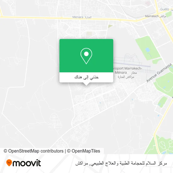خريطة مركز السلام للحجامة الطبية والعلاج الطبيعي