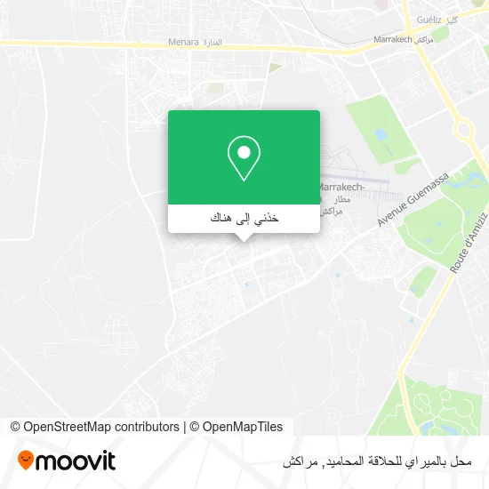 خريطة محل بالميراي للحلاقة المحاميد