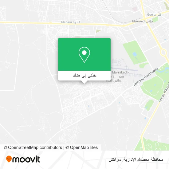 خريطة محافظة معطالله الإدارية