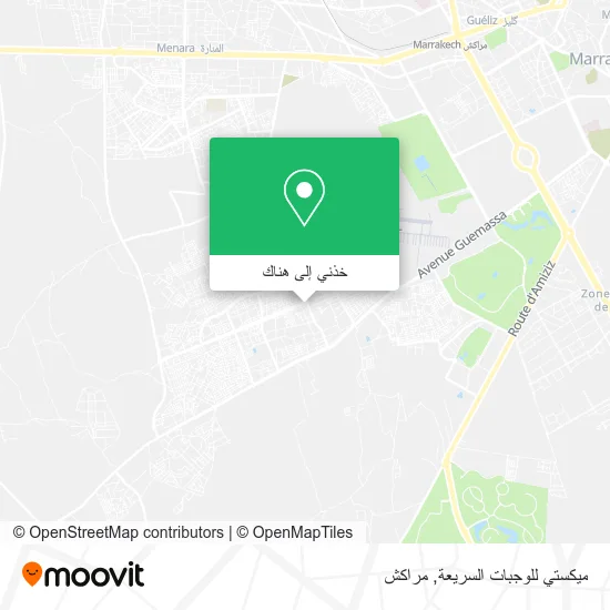 خريطة ميكستي للوجبات السريعة