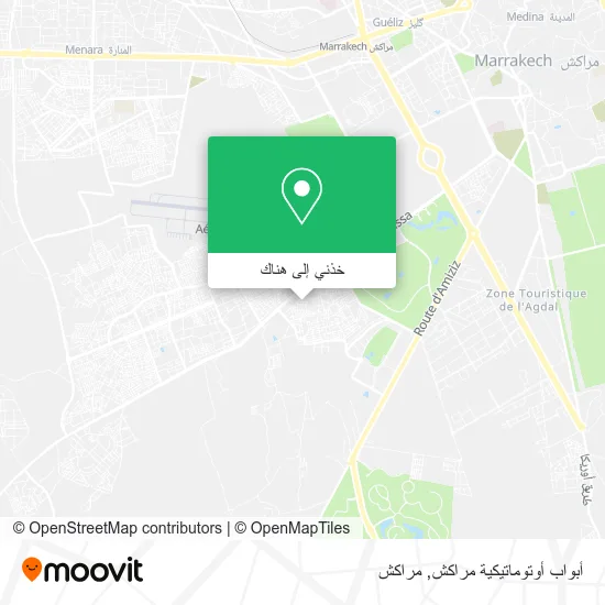 خريطة أبواب أوتوماتيكية مراكش