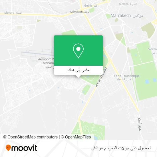 خريطة الحصول على جولات المغرب