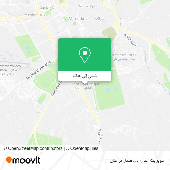 خريطة سوبريت أكدال دي طابا