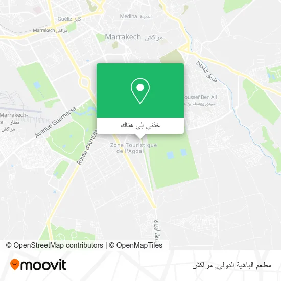خريطة مطعم الباهية الدولي