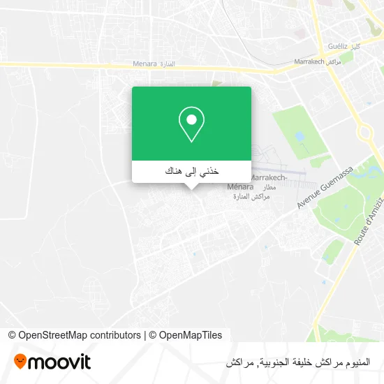 خريطة المنيوم مراكش خليفة الجنوبية