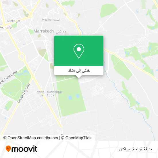 خريطة حديقة الواحة
