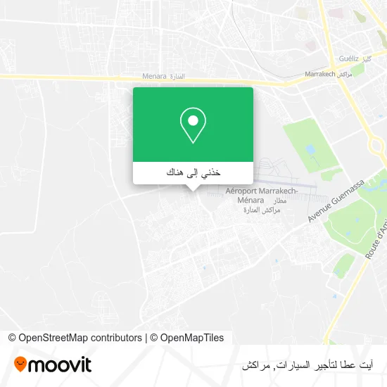 خريطة آيت عطا لتأجير السيارات