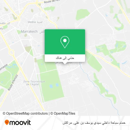 خريطة حمام سباحة داخلي سيدي يوسف بن علي