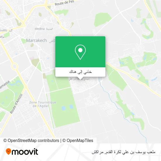 خريطة ملعب يوسف بن علي لكرة القدم
